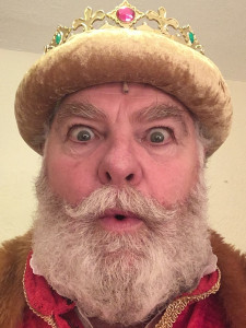 Robert Ashe as King Custard in Jack and the Beanstalk — Devonshire Park Theatre, Eastbourne 2019